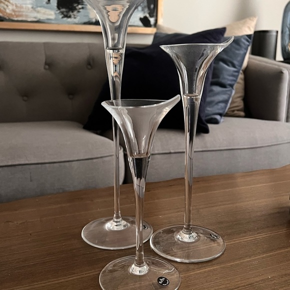 Rosenthal set of three taper candleholders NEW - Picture 2 of 5